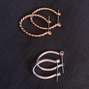 Two Hooped Earrings